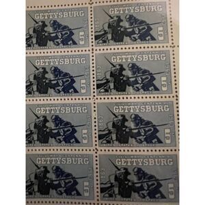 MNH 1963 5c Battle of Gettysburg U. S. Postage Stamp Sheet of 40 Stamps Scott #1
